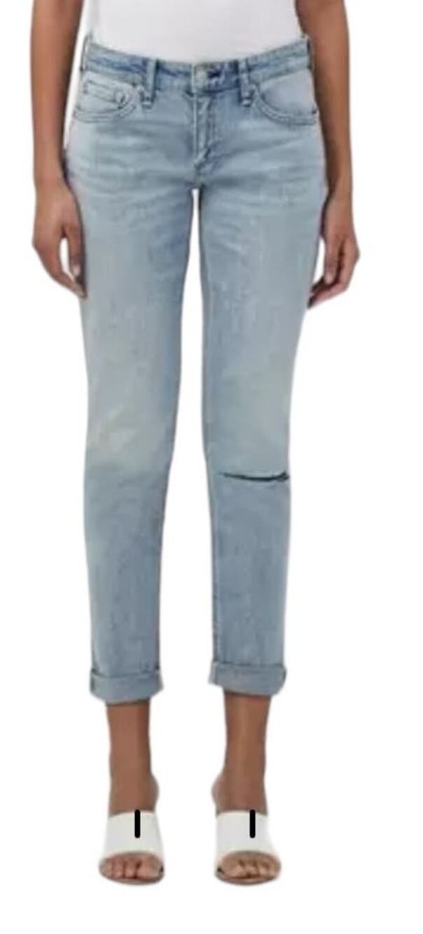 Rag & Bone jeans Dre low rise slim boyfriend light blue size 27